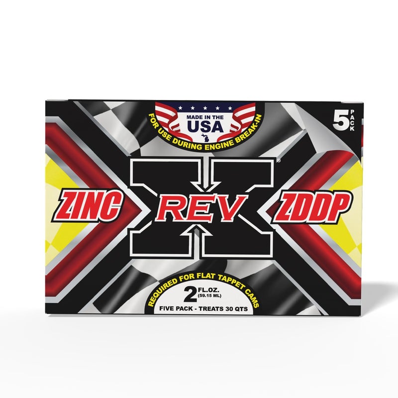 REV X REV-X Zinc ZDDP Oil Additive - 2 fl. oz. (5 Pack) - Image 2